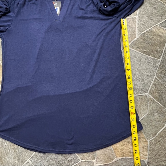 Lildy Roll Up Sleeve Tunic Top - Picture 10 of 11